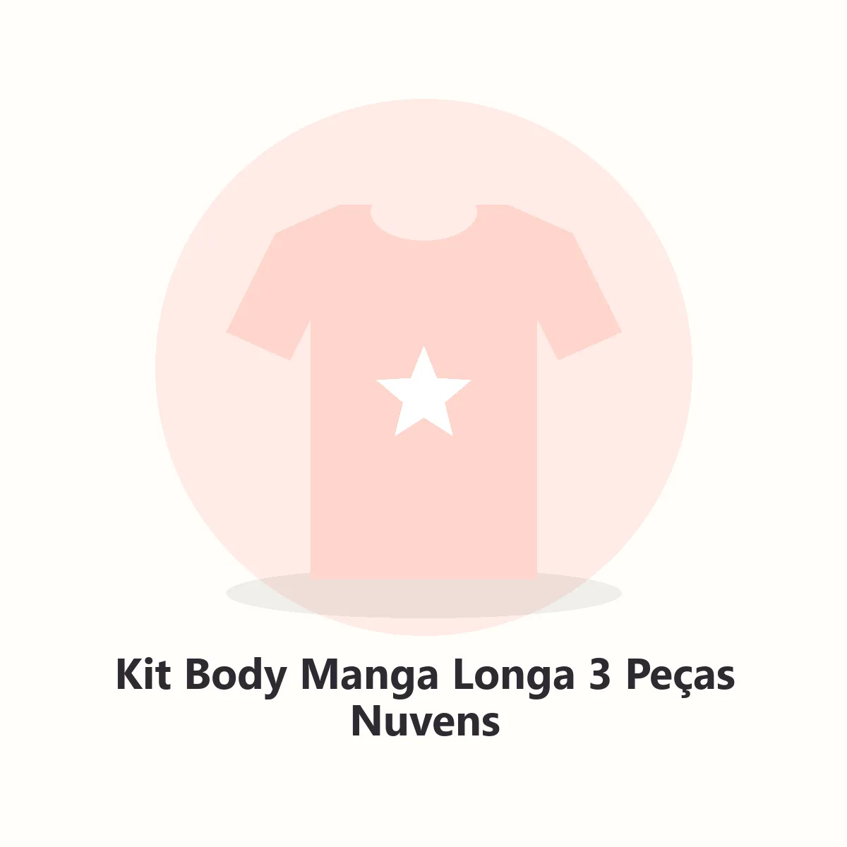Kit com 3 bodies manga longa