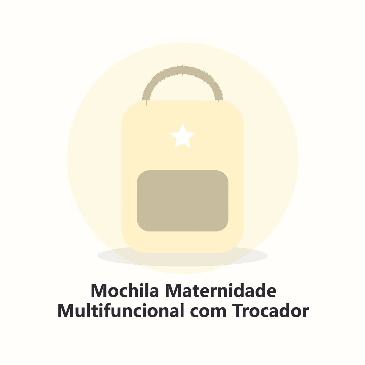Mochila maternidade cinza