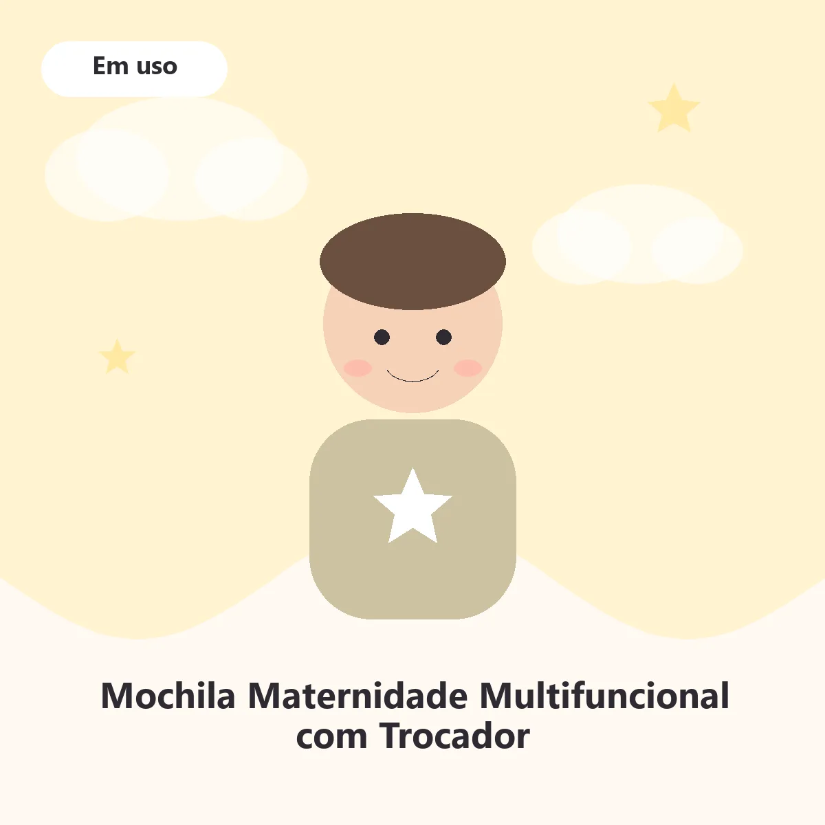Pai usando a mochila maternidade no passeio